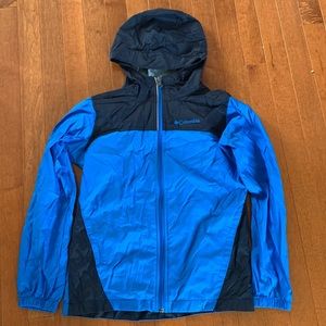 Columbia boys rain jacket blue